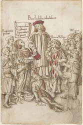 Gå inte utanför den allmänna vägen [fol. 35 recto], ca 1512-1515 (penna och bläck)