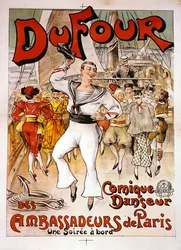 Du Four poster (färg litho)