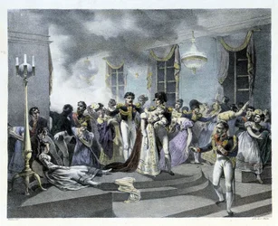 Under firandet av Napoleon I:s bröllop med Marie Louise vid Österrikes ambassad i Paris den 01/07/1810 bröt en brand ut. Det var flera dödsfall. Napoleon I skapade senare brandmännen.