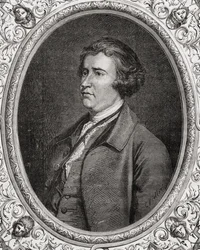 Edmund Burke, från History of the French Revolution av Louis Blanc (1811-82)
