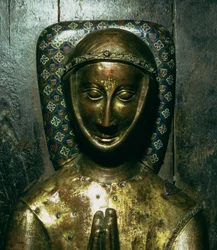 Bild av William de Valence (d.1296) Earl of Pembroke, Limoges (kopparpläterat trä)