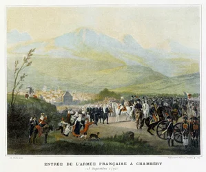 Franska arméns inträde i Chambery, 25 september