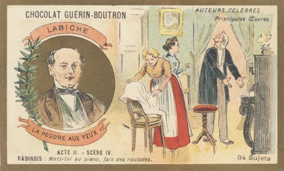 Eugene Labiche (1815-1888), fransk dramatiker, författare till "La poudre aux yeux", komedi i två akter (1861)