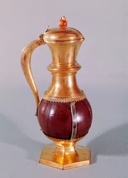 Ewer från Treasury of the Abbey of Maubuisson (kokosnöt & silverförgylld)