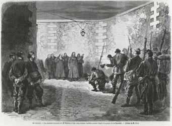 Avrättning av Georges Darboy, 24 mars 1871 (gravyr)
