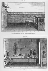 Experiment på grodor av Louis Galvani (1737-98) sent 1700-tal