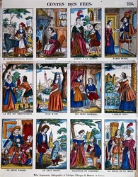 Sagor, ca 1840 (lito i färg)