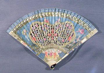 Fläkt med amoriner, 1600-tal