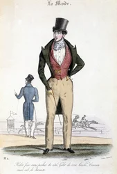 Maskulint mode 1829 - i "Les Modes"