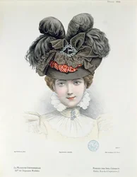 Modetallrik från La Modiste Universelle, februari 1898