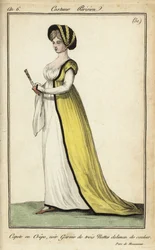 Fashionabla kvinna i Parc Monceau