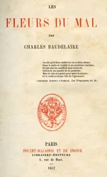 Första upplagan av Les Fleurs du Mal av Charles Baudelaire