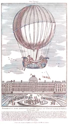Första bemannade flygningen med väteballong, 1783