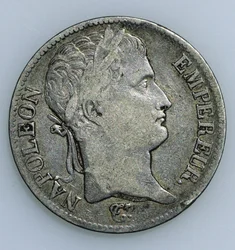 Femfrancsmynt med Napoleons huvud (1769-1821), 1811, framsida