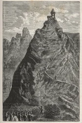 Florin Perier gör experiment med Torricelli vid toppen av Puy de Dome, 19 september