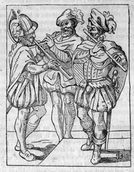 Inkvisitorn Pedro (Peter) av Arbues (1441/1442 - 1485) död i katedralen i Zaragoza (Zaragoza) i september 1485. Illustration i "" Mysteres of the Inquisition and Other Secret Societies of Spain"" Av Victor de Fereal, Suberwick, Manuel Galo