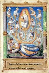 Fol.11r Jesses träd, från Heures a l
