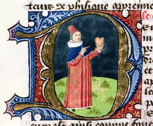 Fol.38v The Heart, från Traite de Medecine av Aldebrande de Florence, 1356
