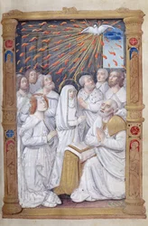 Fol.48 r Pingst, från Timmar för Roms bruk