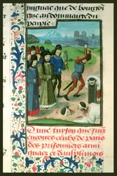Fr 2680 f.268 Fångarnas avrättning, 1418