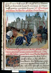 Fr 6465 f.223 Att ta turer av Philippe Auguste (1165-1223) Frankrikes kung 1202