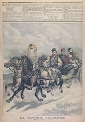 Franco-Russian Alliance, illustration från le Petit Journal, 1893