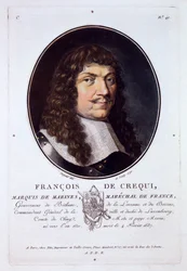 Francois de Crequi, Marquis de Marines, från Portraits of Great Men, Illustrious Women, and Memorable Subjects of France, publicerad 1787-92