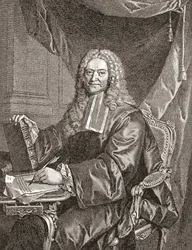 François Chicoyneau, 1672 - 1752. Fransk läkare och överläkare hos kung Ludvig XV. Från Les Heures Libres publicerad 1908.