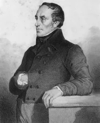 François Guizot (1787 - 1874), fransk politiker och historiker - gravyr i "Historien om Louis Philippes politiska och privata liv"