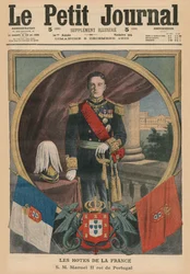 Franska värdar, Hans Majestät Manuel II, kung av Portugal, framsidans illustration från 