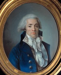 Franska revolutionen: "" Porträtt av Bertrand Barere de Vieuzac (1755-1841), medlem av Comite de Salut Public"" Pastellmålning av Ecole francaise. 1700-talets Paris, Musee Carnavalet - Franska revolutionen: "" Porträtt av Bertrand Barere de Vieuzac (17)