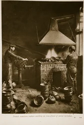 Franska ammunitionstillverkare som arbetade på nosbitar av lufttorpeder, 1914-19