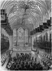 Begravning av Prins Albert (1819-1861), maka till drottning Victoria av England, i St. George