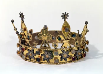 Philippe av Frankrikes begravningskrona (1342-1404) 1404 (guld, pärlor och ädelstenar)