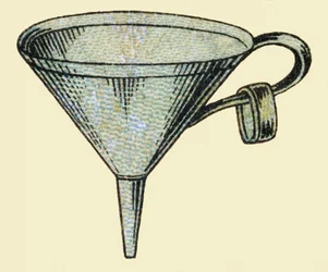 Tratt. Gravyr i "ABC obeställbar på lackerad duk". A. Capendu, redaktör, Paris, sent 1800-tal. Barnbokhandel illustrerad. 8 sidor. Mått: 21,5x18cm.
