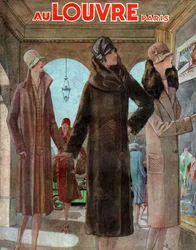 Furs rue de Rivoli, Paris. 1928 (gravyr)