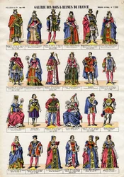 Gallery of Kings and Queens of France från Philip V till Queen Eleonore.