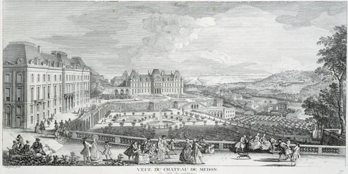 Översikt över Chateau de Meudon