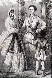 Georgiska dräkter på 1860-talet (gravyr)