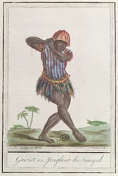 Griot eller Minstrel of Senegal, 1796