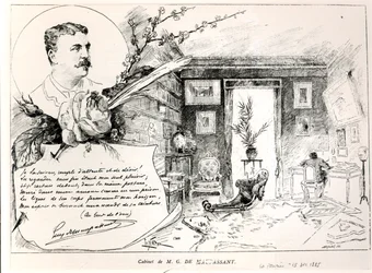 Guy de Maupassant (1850-93) och hans studie