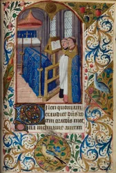 H/L-3-3 fol. 108r Office of the Dead, från Book of Hours, Use of Paris, mitten av 1400-talet