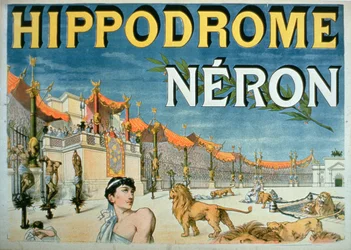 "Neros hippodrom" (färglitografi)