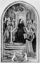 Homage till Louise de Savoie (1476-1531) i Amiens 1518, från 