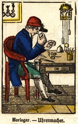 Horolog; Serie om bildhantverk av Epinal från 1800-talet.