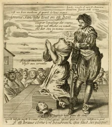 Il est brave comme un boureaux qui faict ses pasques", ur "Recueil des plus illustres proverbes, divises en trois livres" av Jacques Lagniet, ca 1657-63 (gravyr).