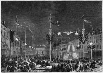 Illuminationer i en stad