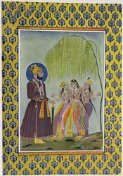Illustration för Arabian Nights, 1895 (färggravyr)