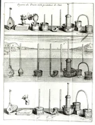 Illustration från Treatise on the Gravity of Air av Blaise Pascal (1623-62) efter 1663