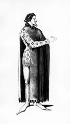 Illustration hämtad från History of Costume i Frankrike sedan 1700-talet av Jules Etienne Joseph Quicherat, 1877